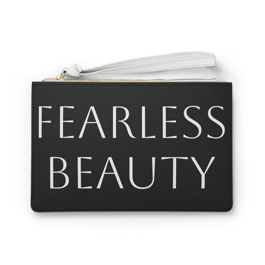 "Fearless Beauty" Vegan Leather Clutch Bag