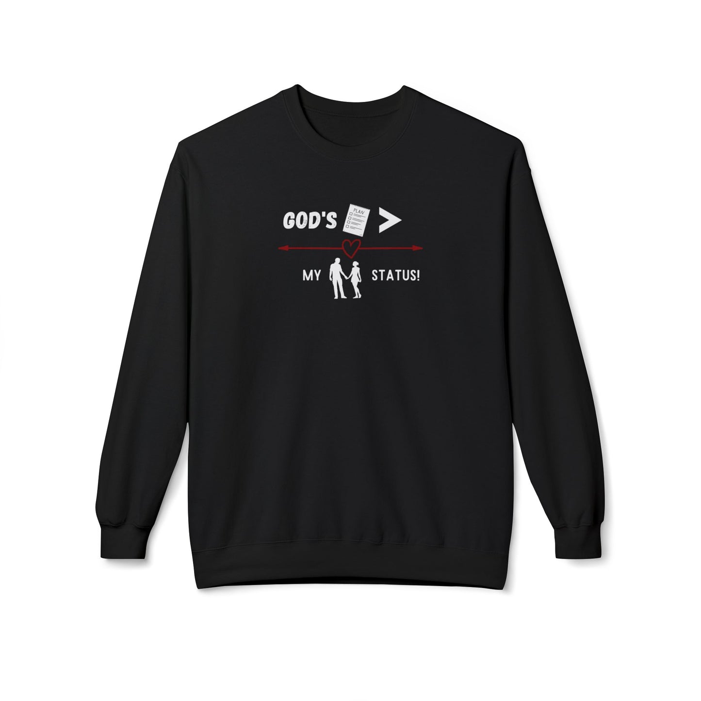 God’s Plan Crewneck Sweatshirt – Unisex Midweight Fleece