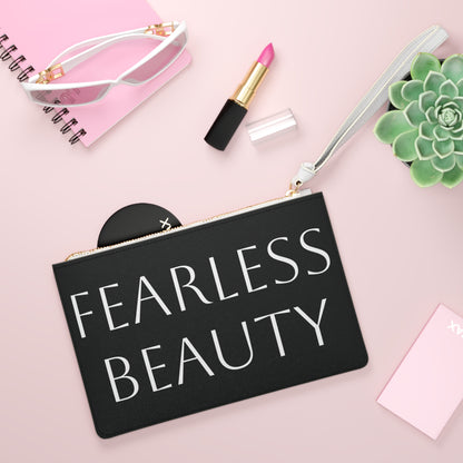 "Fearless Beauty" Vegan Leather Clutch Bag