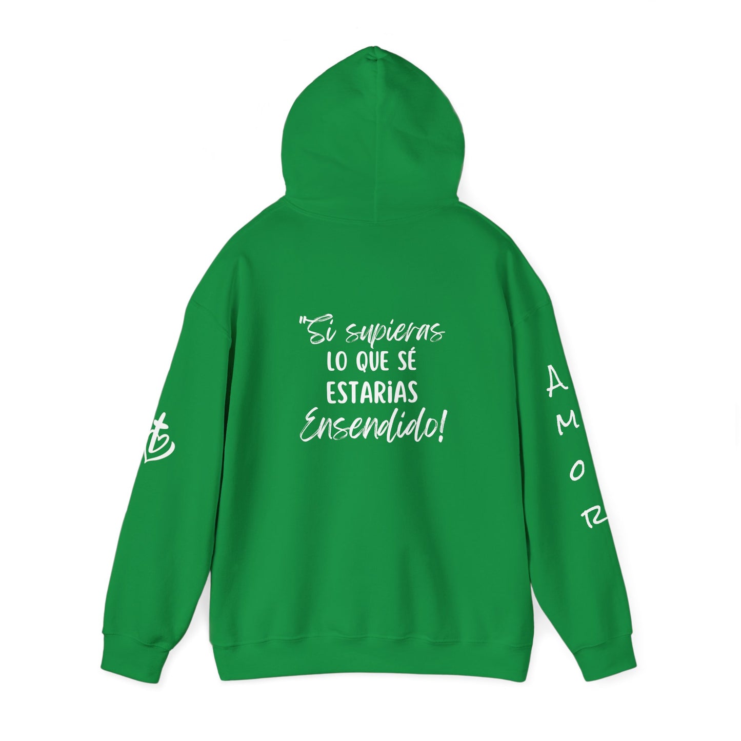 "Enciende tu pasión: Sudadera con capucha Unisex Heavy Blend™" Con la audaz frase: "Si supieras lo que sé,  estarías ensendido!."