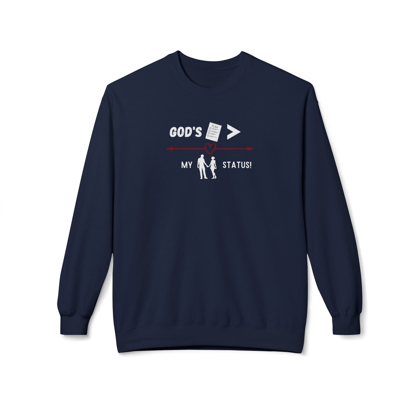 God’s Plan Crewneck Sweatshirt – Unisex Midweight Fleece