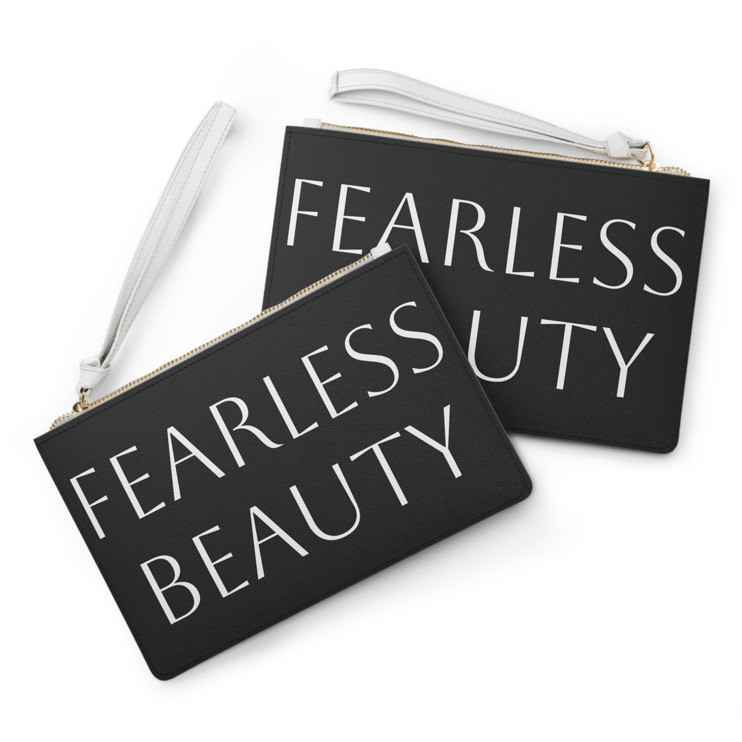 "Fearless Beauty" Vegan Leather Clutch Bag