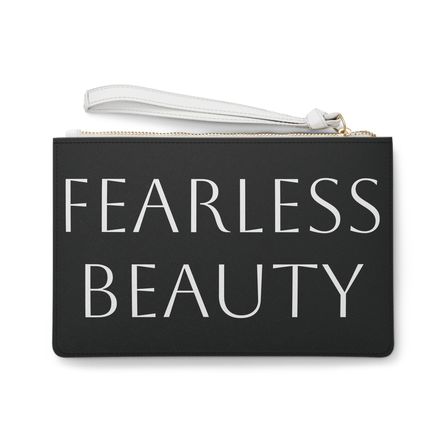 "Fearless Beauty" Vegan Leather Clutch Bag