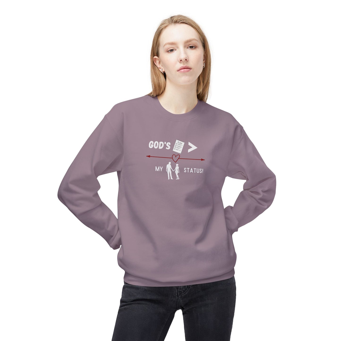 God’s Plan Crewneck Sweatshirt – Unisex Midweight Fleece